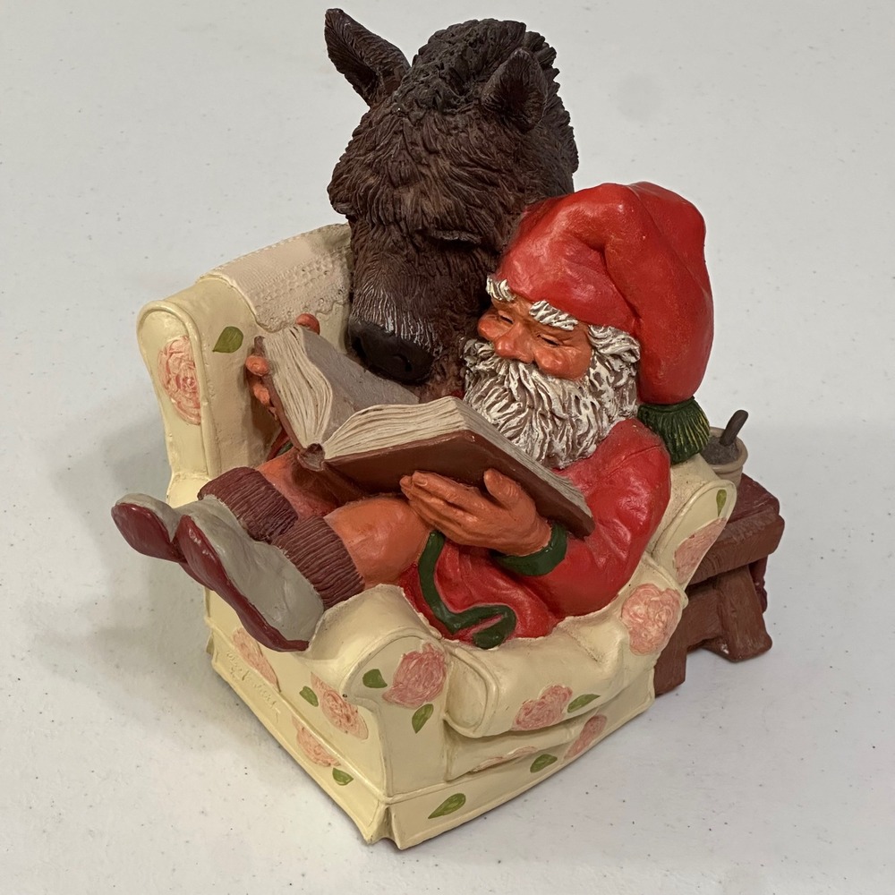 Klaus Wickl Enesco Sandman Santa Reading & Donkey 340464 Vintage 1994 Decor